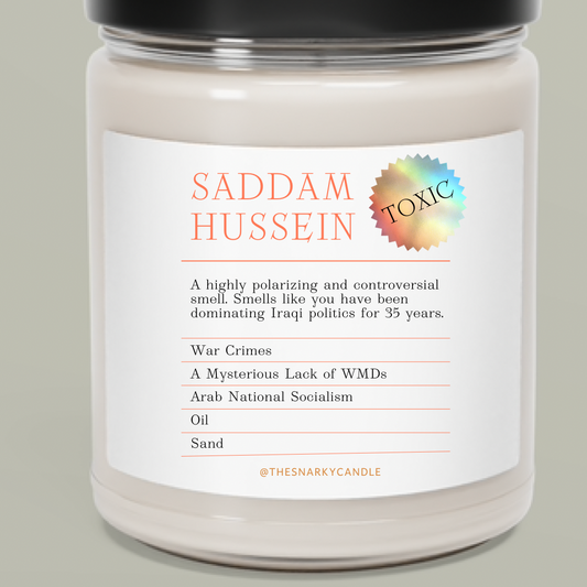 "SADDAM HUSSEIN" candle