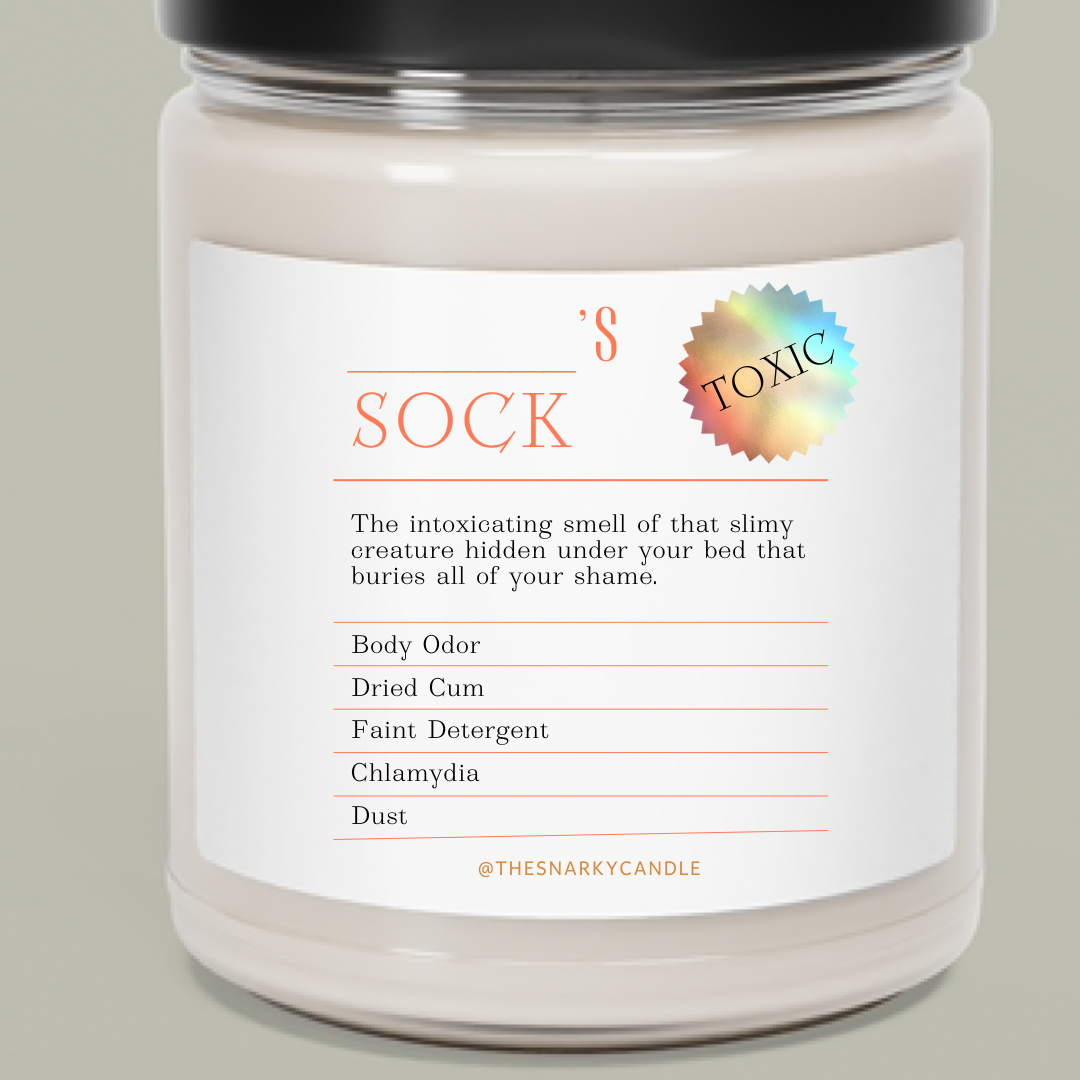 “YOUR SOCK” PERSONALIZED candle